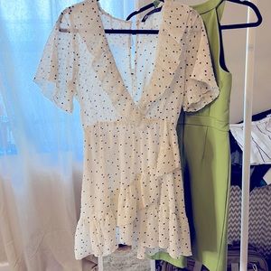 $20 DRESS SALE White and Black polka dot Zara dress